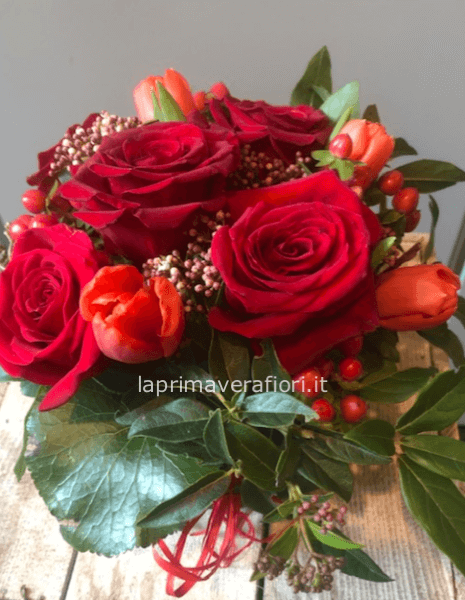 Sushi di fiori - Rosso